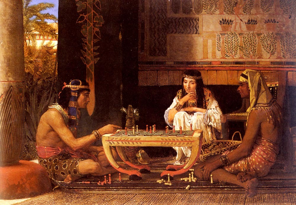 Lawrence Alma-Tadema, Egyptian Chess Players